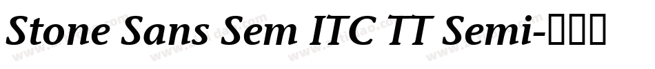 Stone Sans Sem ITC TT Semi字体转换